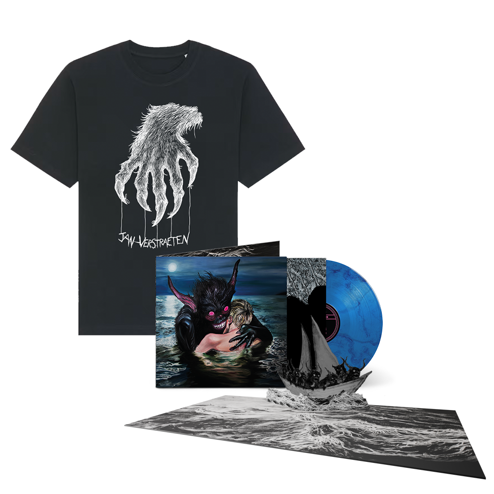 SIGNED LIMITED EDITION- POP-UP AND COLORED MARBLED VINYL + « CLAWS » BLACK T-SHIRT